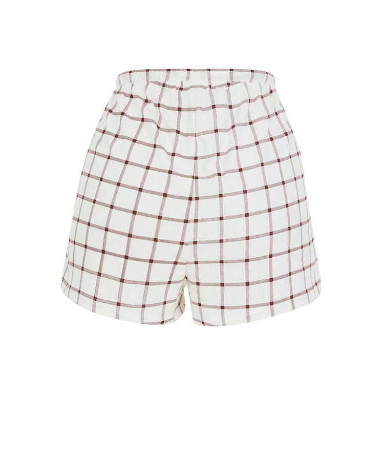 Short la belle et le clochard - blanc blanc.