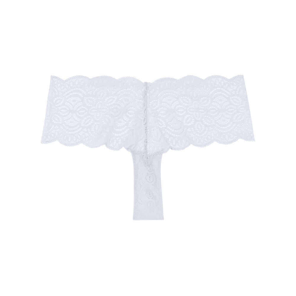 Shorty tout dentelle - blanc blanc.
