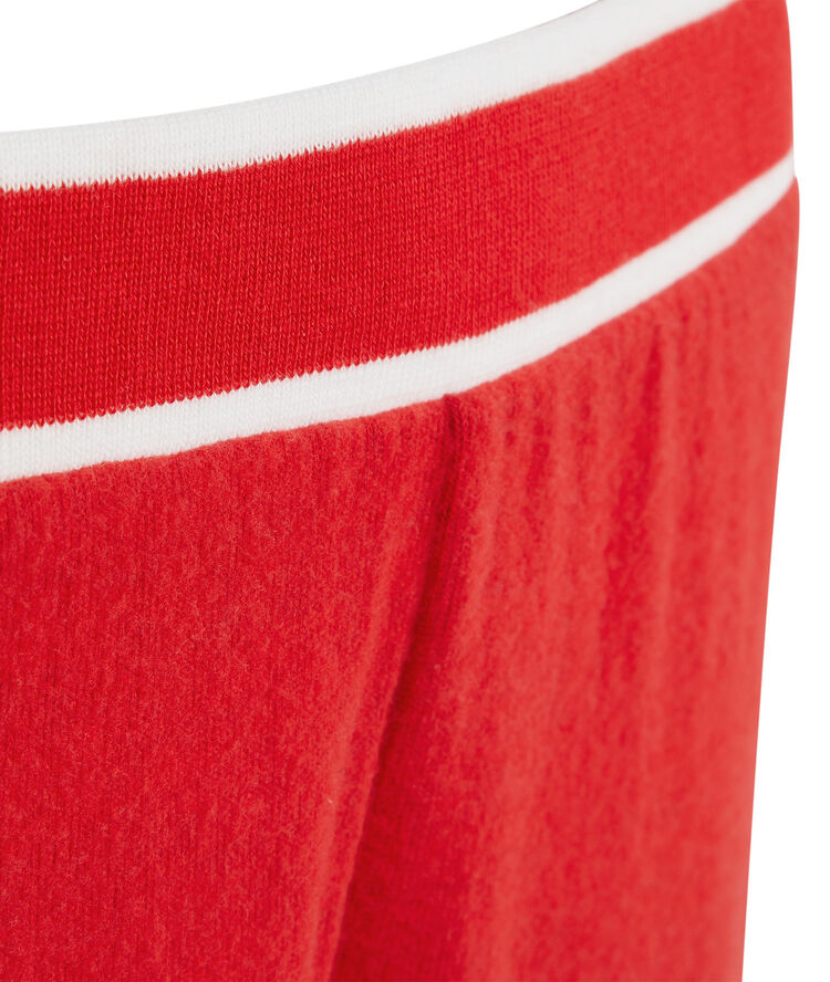 Pantalon élastique à la taille rougiz rouge.