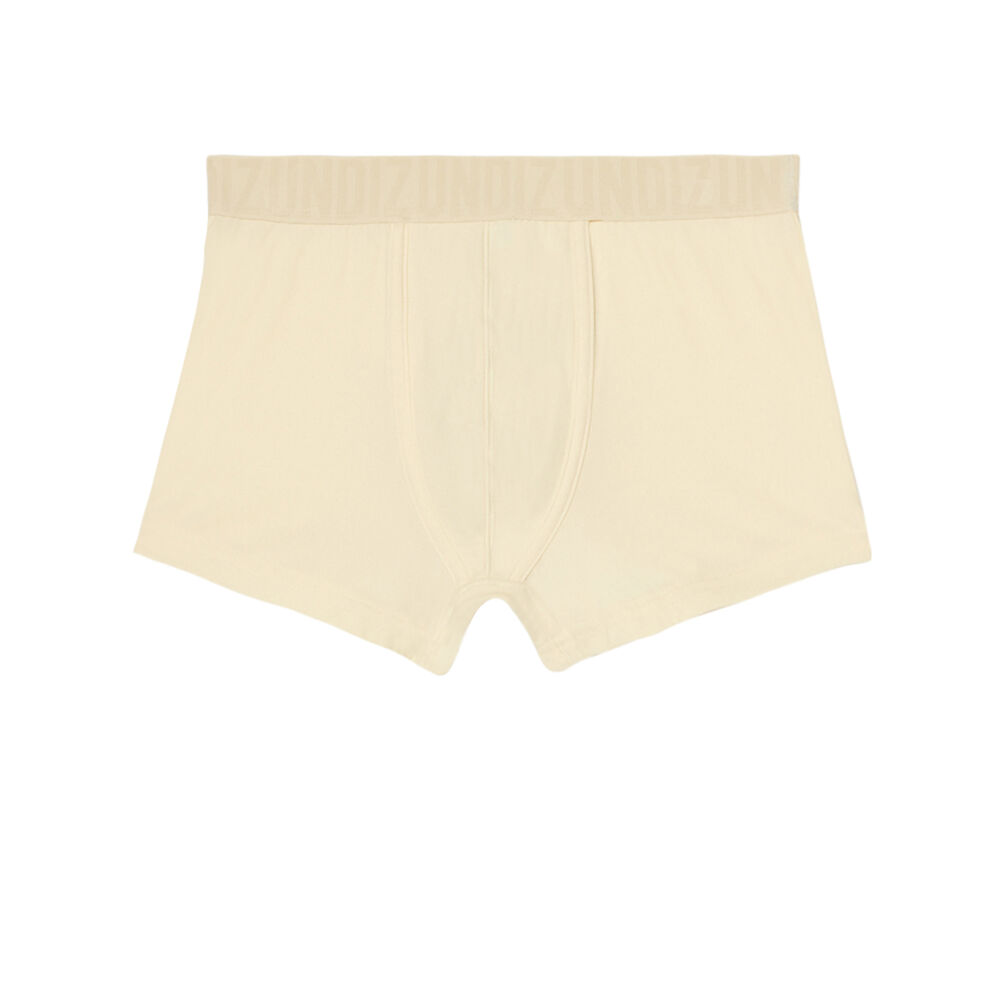 Boxer uni à élastique imprimé undiz - beige beige.
