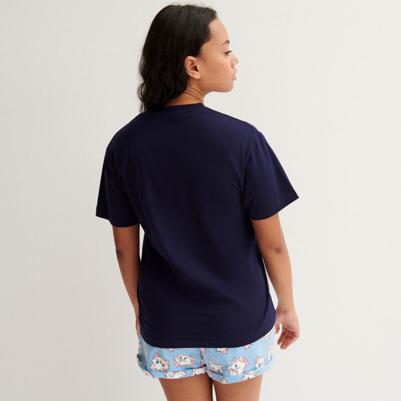 t-shirt marie les aristochats - marine t-shirt marie les aristochats - marine;