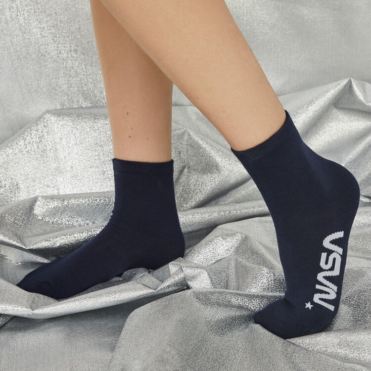 Chaussettes bleues nasaetoiliz Chaussettes bleues nasaetoiliz;