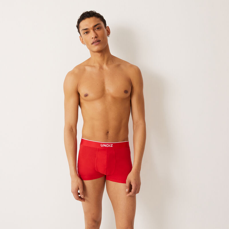 boxer à message totalement fou - rouge boxer à message totalement fou - rouge ;