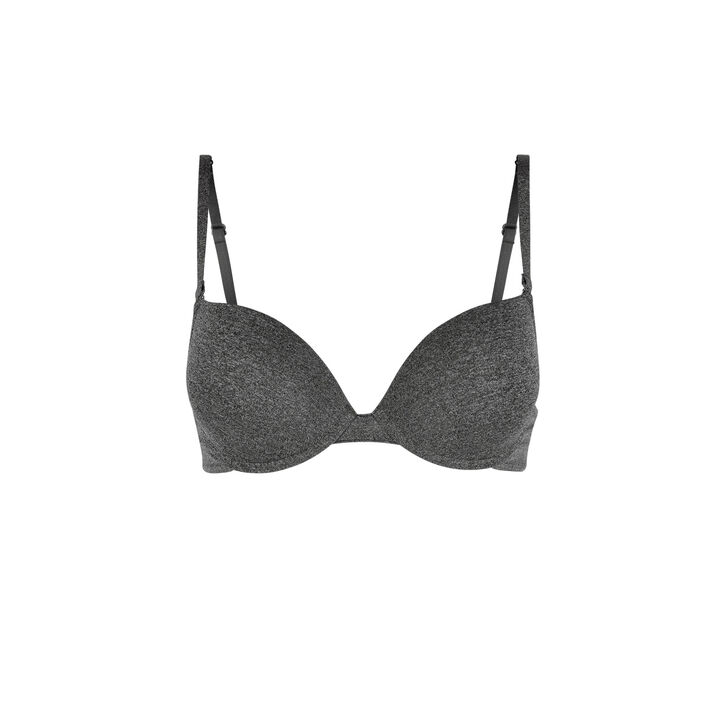 Soutien-gorge gel bra gris chiné micro grey.