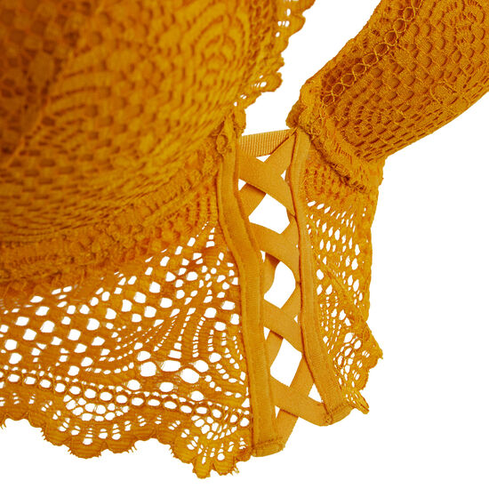 Soutien-gorge bustier push jaune gold mahaliz Soutien-gorge bustier push jaune gold mahaliz;