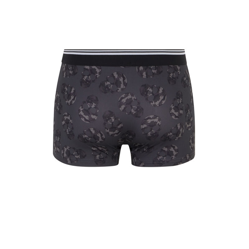 boxer en coton imprimé crânes- bleu boxer en coton imprimé crânes- bleu ;