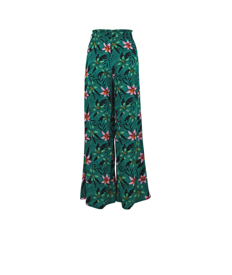 Pantalon fluide et large - vert vert.