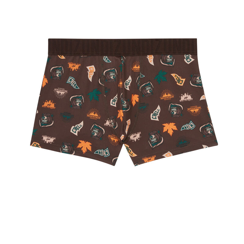 boxer à motifs mountain - marron boxer à motifs mountain - marron;