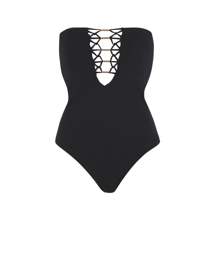 Maillot de bain une pièce noir afrotubiz noir.