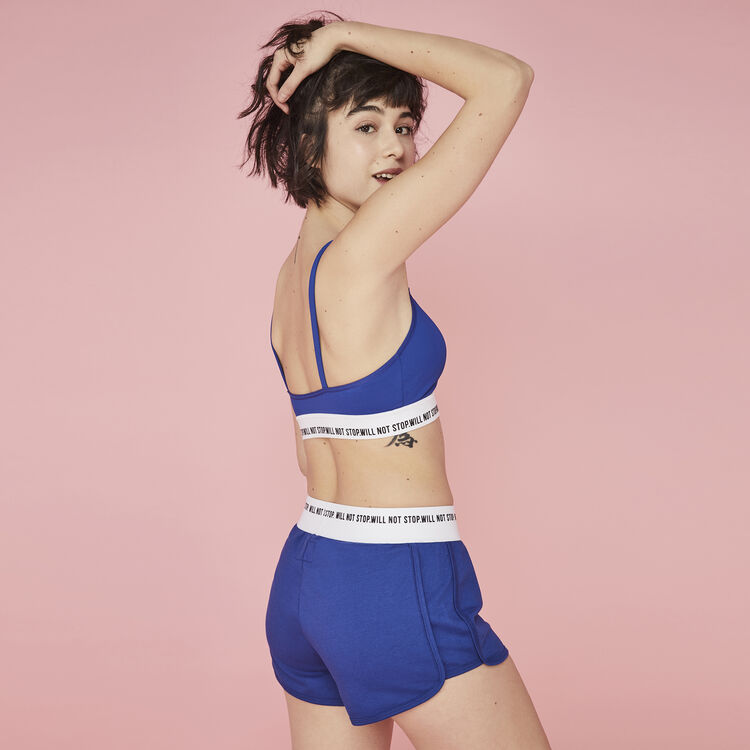 Brassière bleue funpoweriz blue.