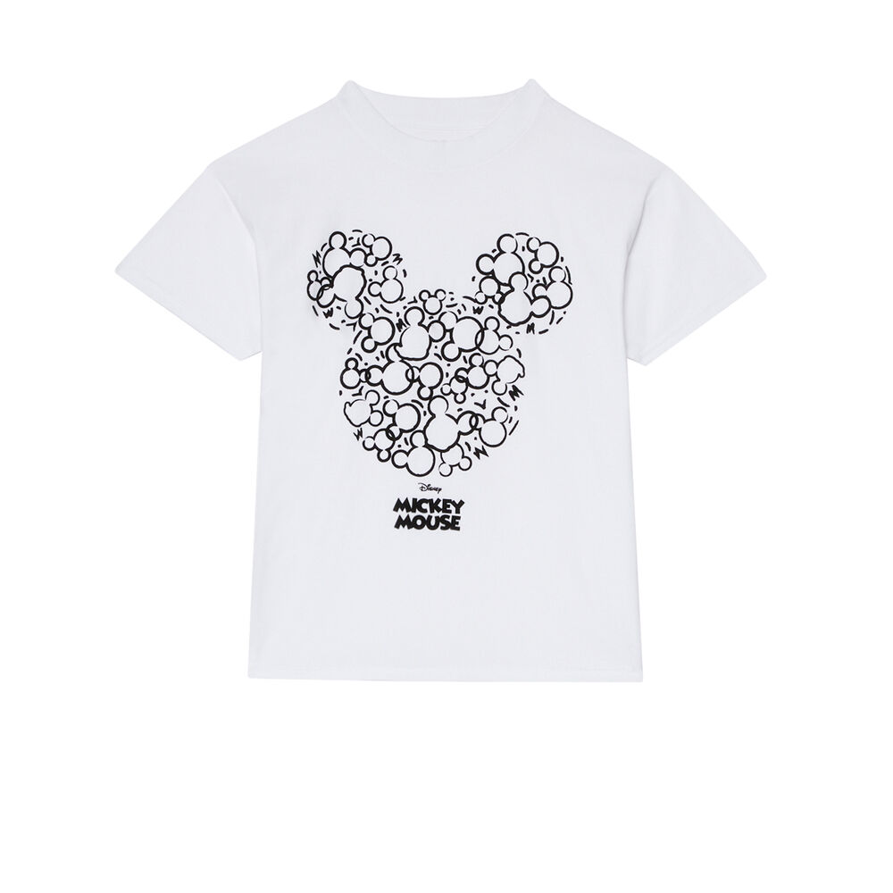 Top à imprimé mickey - blanc blanc.