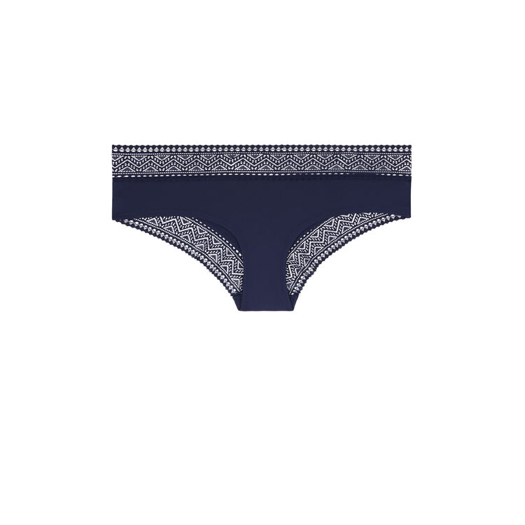 Shorty micro/dentelle peachiliz bleu marine.