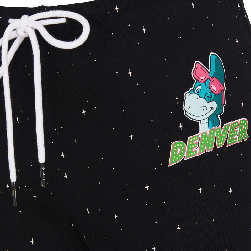Pantalon en jersey print denver denveriz noir.