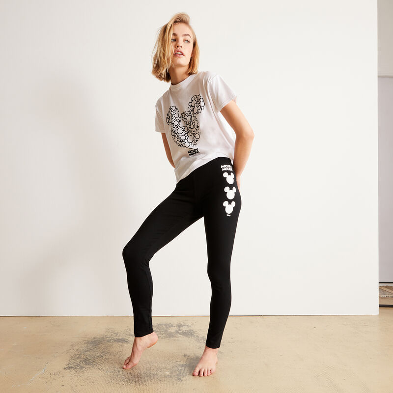 legging à imprimé Mickey - noir legging à imprimé Mickey - noir;