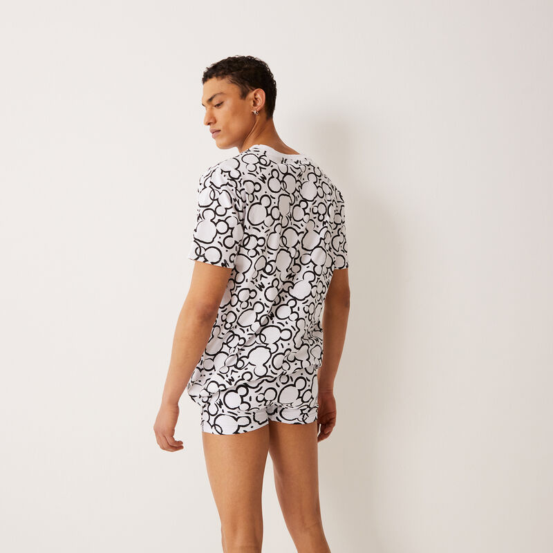 tee-shirt à motifs Mickey - blanc tee-shirt à motifs Mickey - blanc;