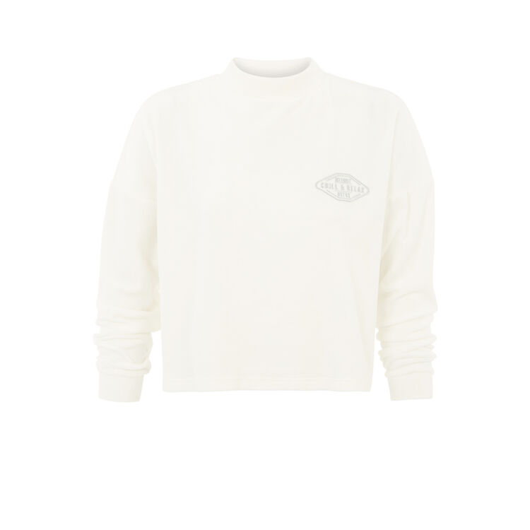 Sweat blanc cassé minipatchiz Sweat blanc cassé minipatchiz;