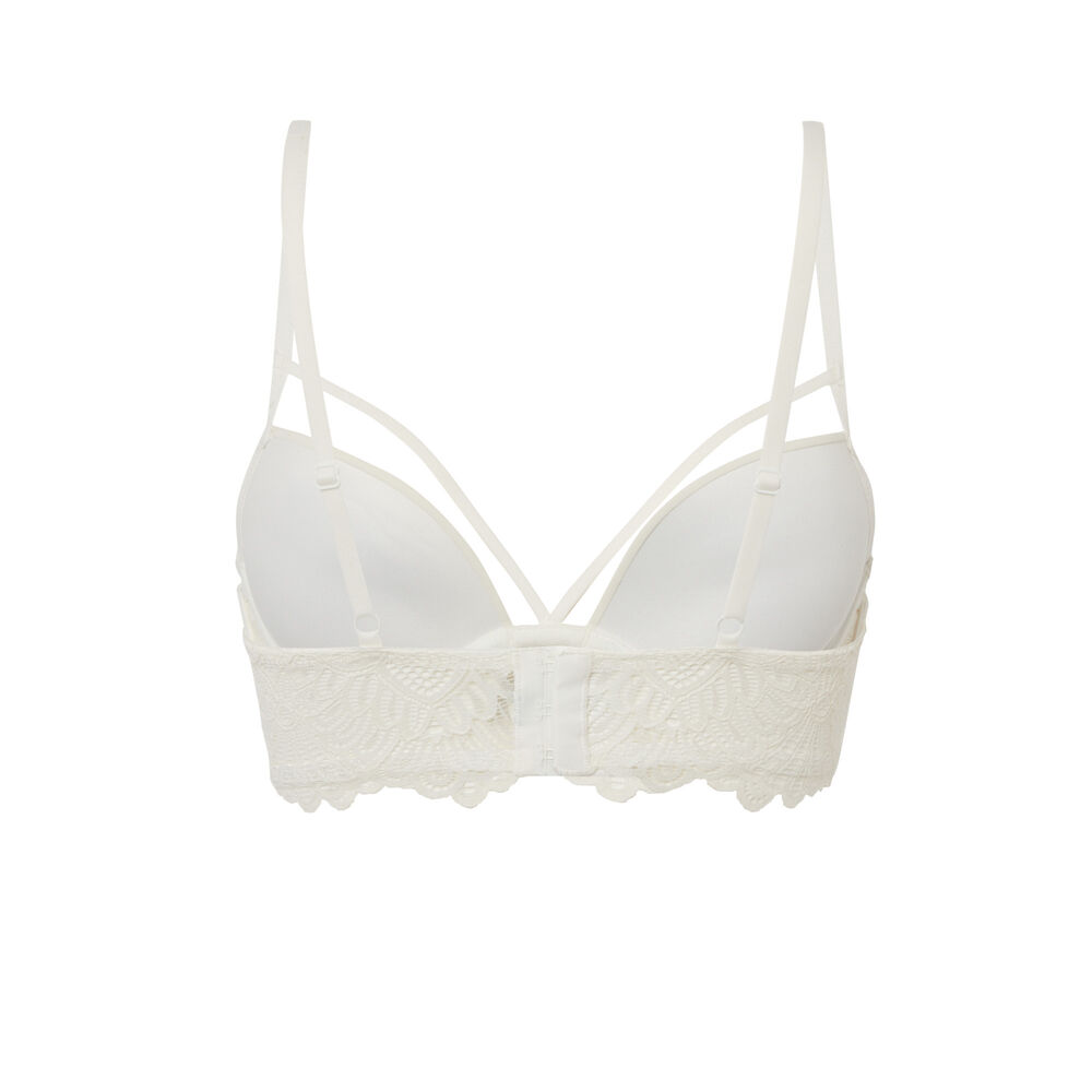 Soutien-gorge push-up liens croisés - écru ecru.