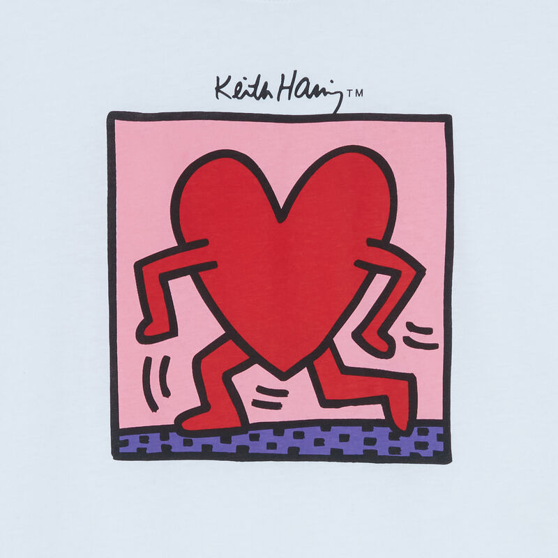 top imprimé coeur Keith Haring - blanc top imprimé coeur Keith Haring - blanc;