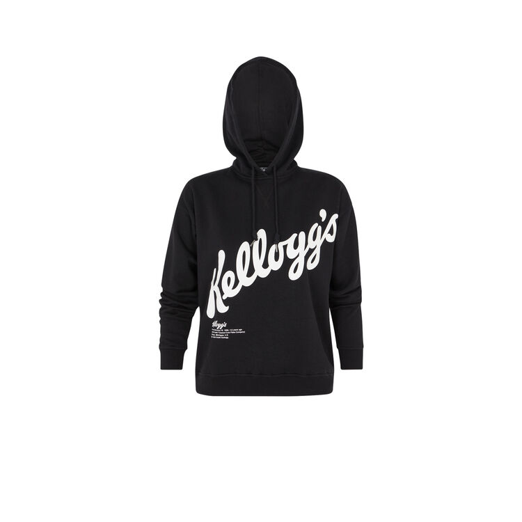 Sweat à capuche licence kellogg's kellogiz noir.