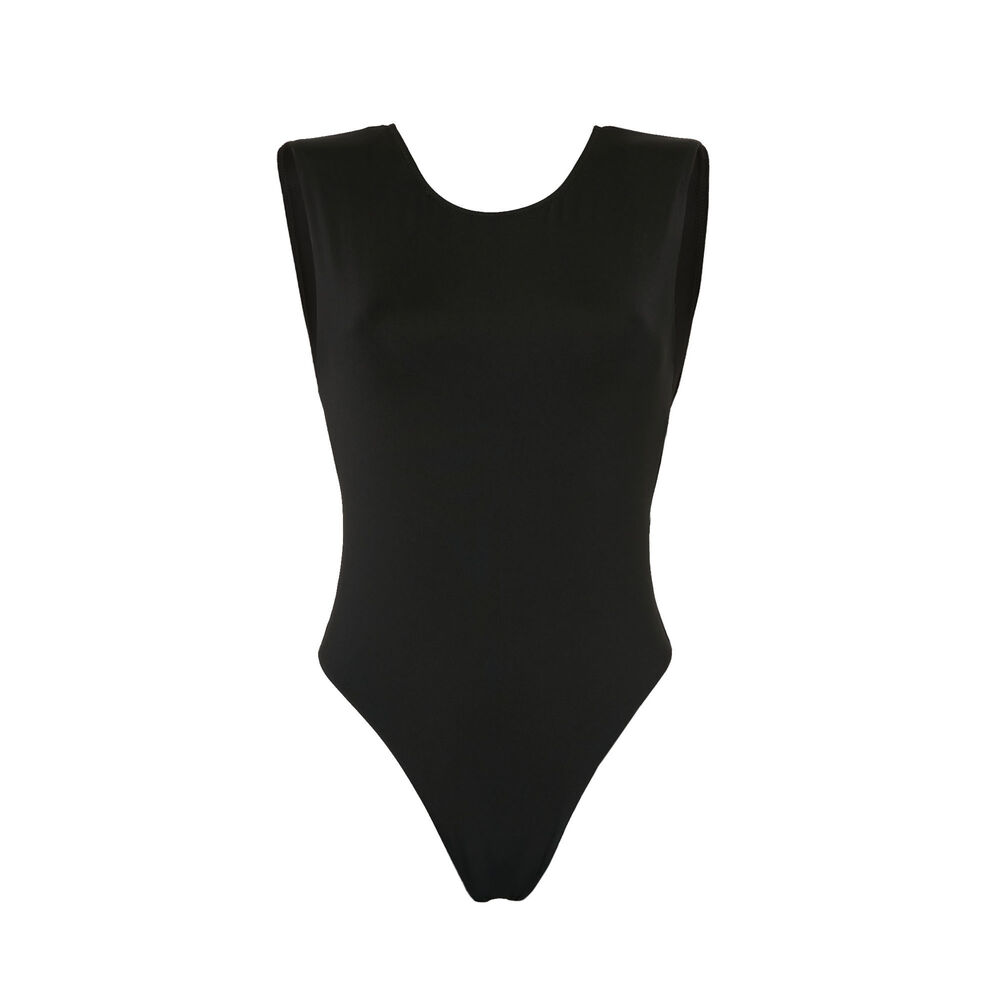 Maillot 1 pièce décolleté dos - noir noir.