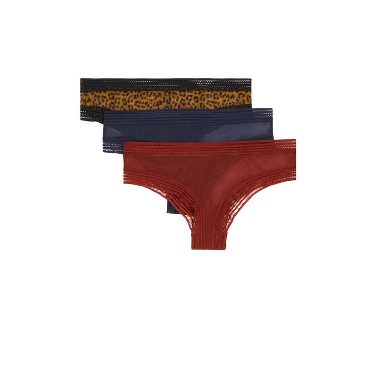 Lot de 3 shorty en tulle uni wafiz Lot de 3 shorty en tulle uni wafiz;