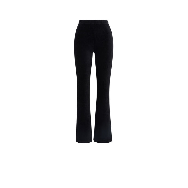 Pantalon en velours andriz noir.