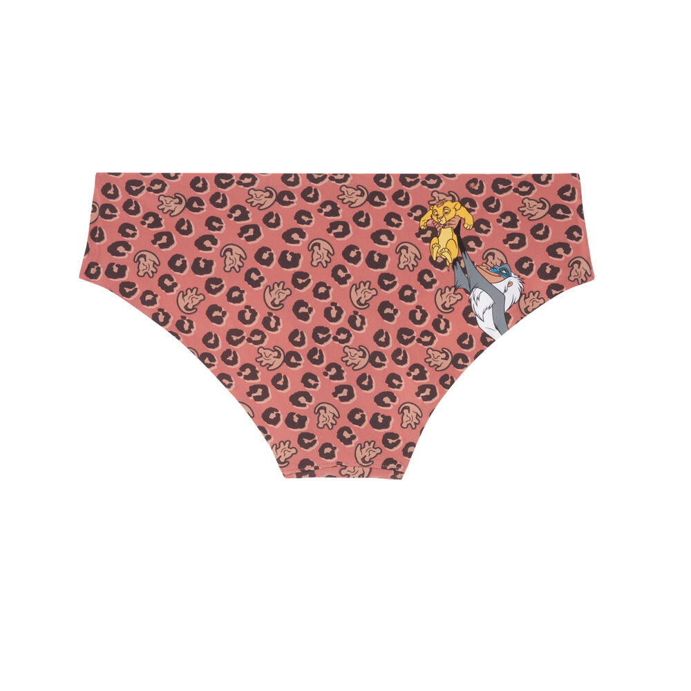 Shorty à motifs le roi lion - peach orange.