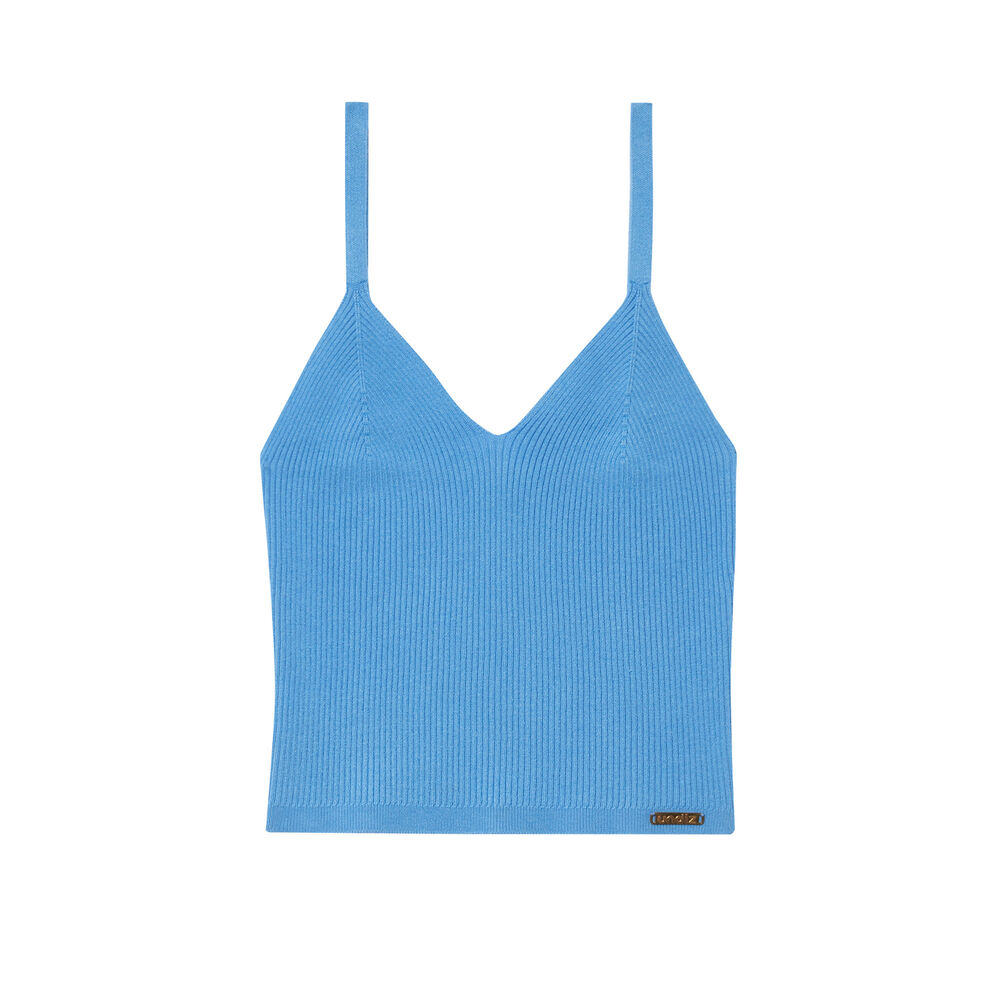 Débardeur en jersey - bleu bleu.