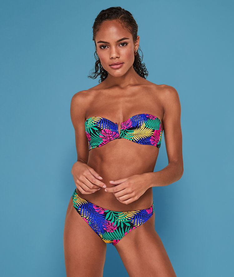 Bas de maillot de bain culotte pixtropiz noir.