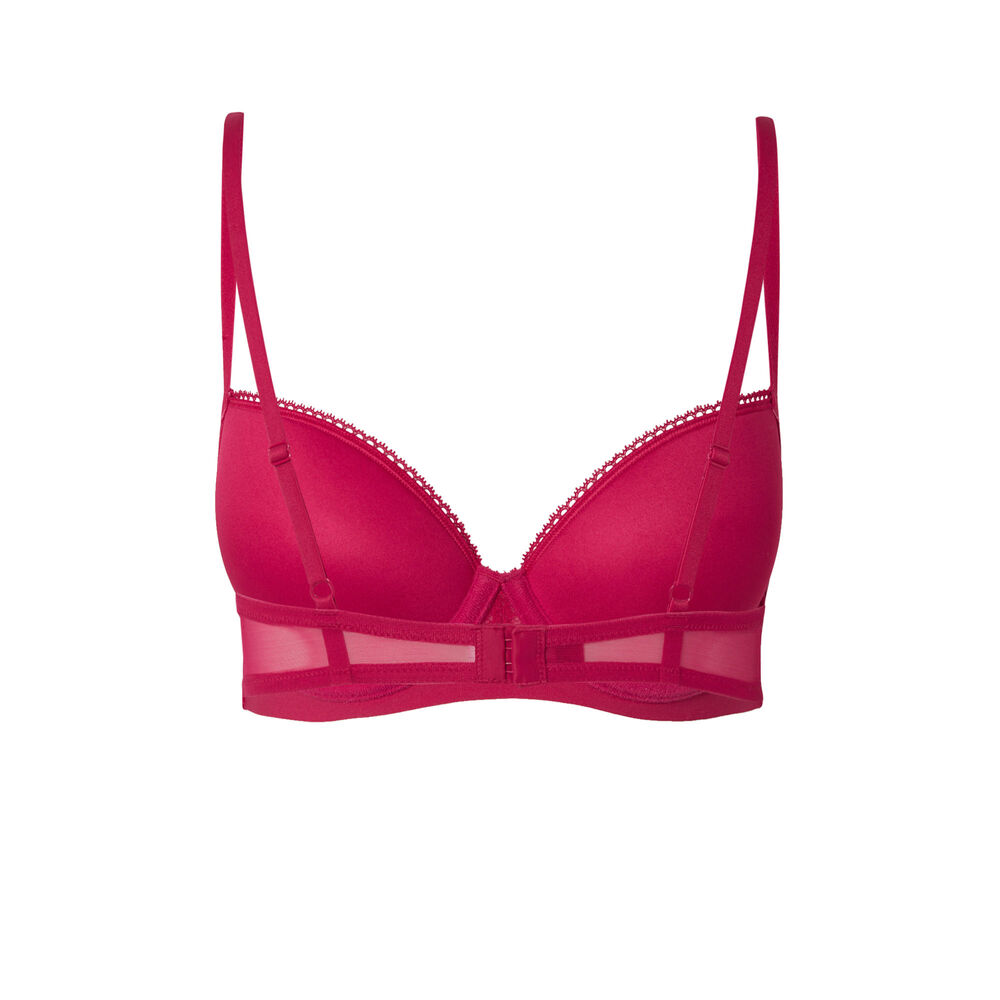 Soutien-gorge ampli dentelle - rose rose.