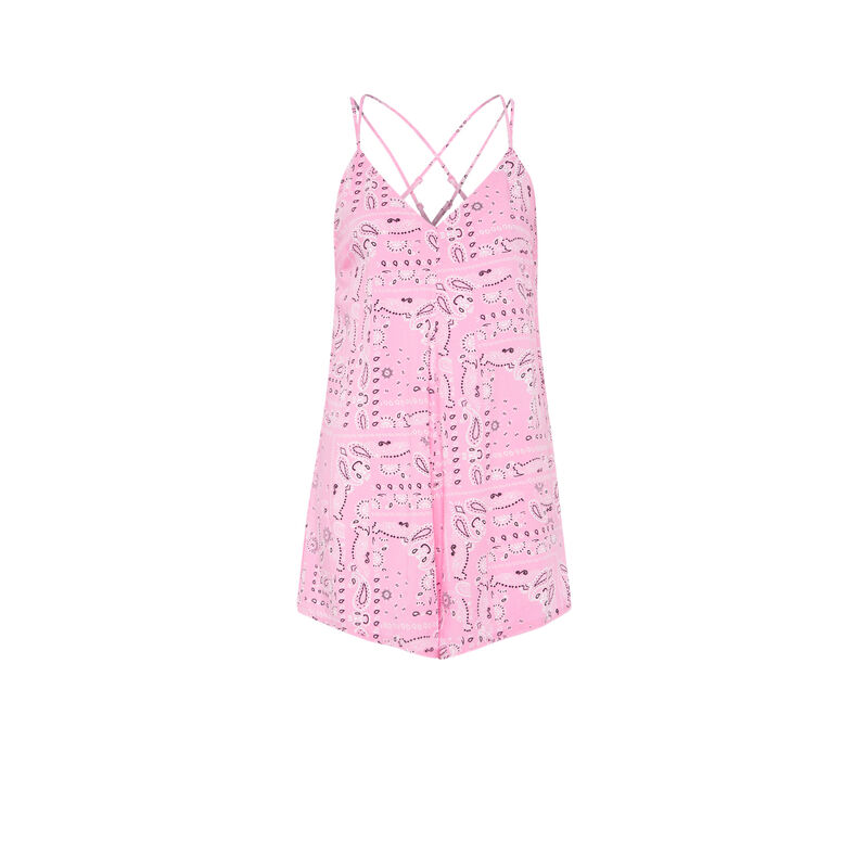 Combishort imprimé bandana - rose Combishort imprimé bandana - rose;