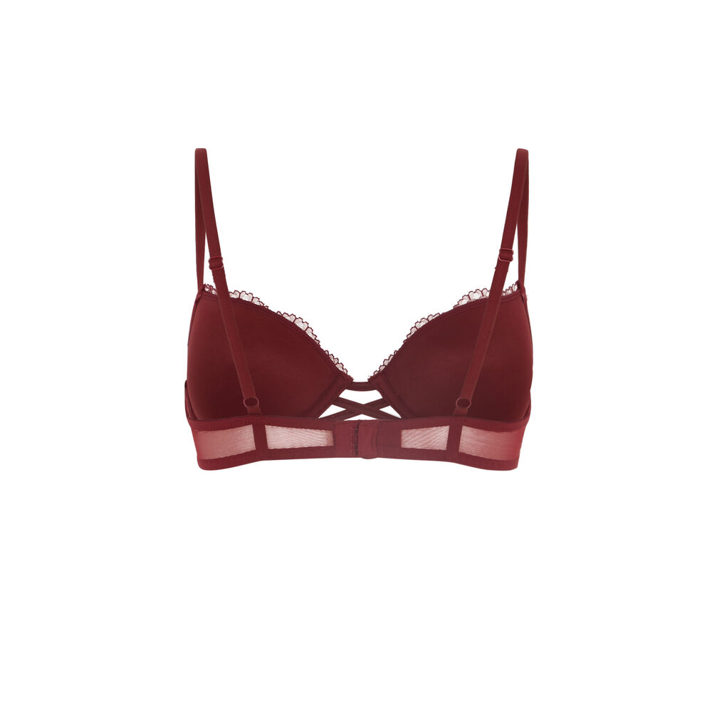 Soutien-gorge ultra push-up - bordeaux rouge.