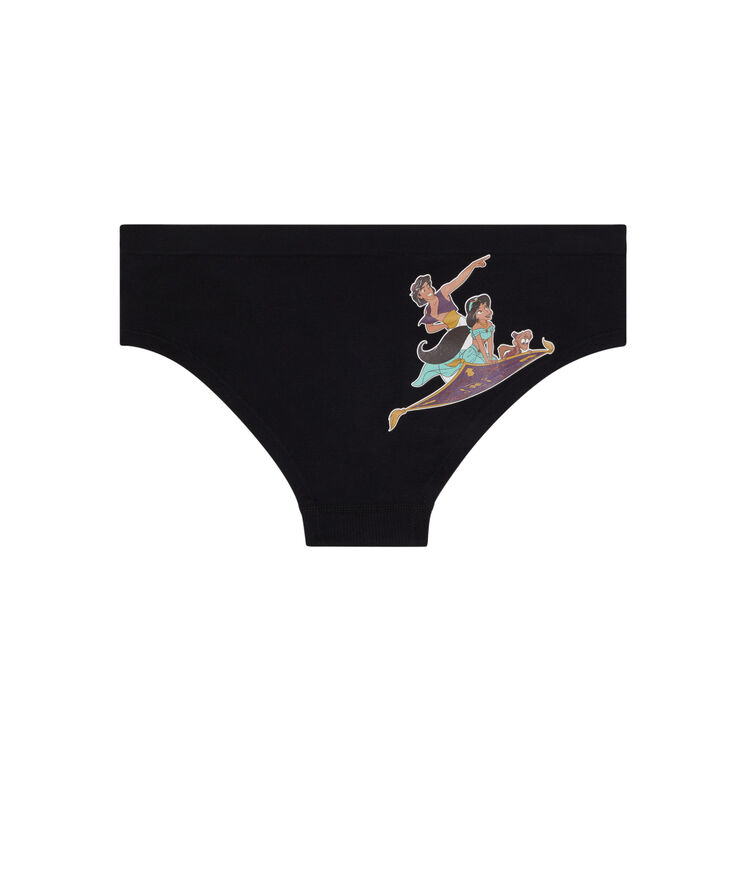 Shorty en coton imprimé aladdin alaselfiz noir.