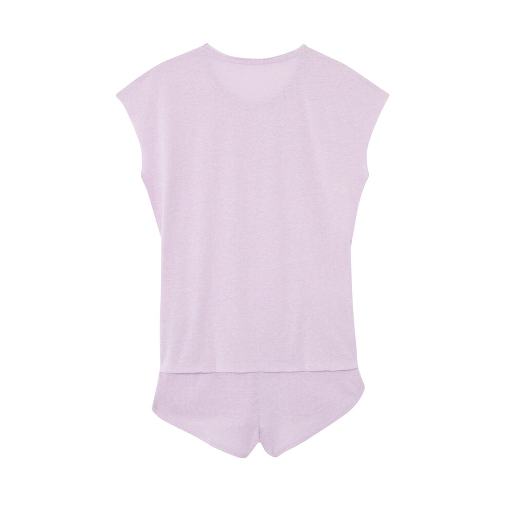 Set de pyjama uni - lilas violet.