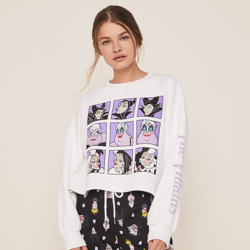Sweat court print les vilaines villainiz Sweat court print les vilaines villainiz;