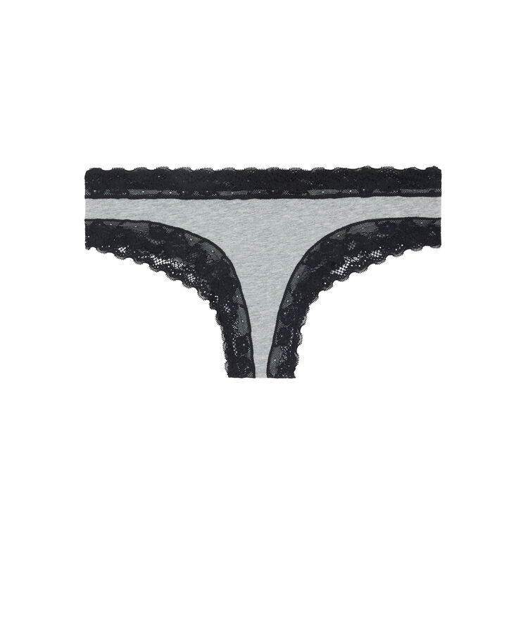 Shorty en coton greyteriz gris.