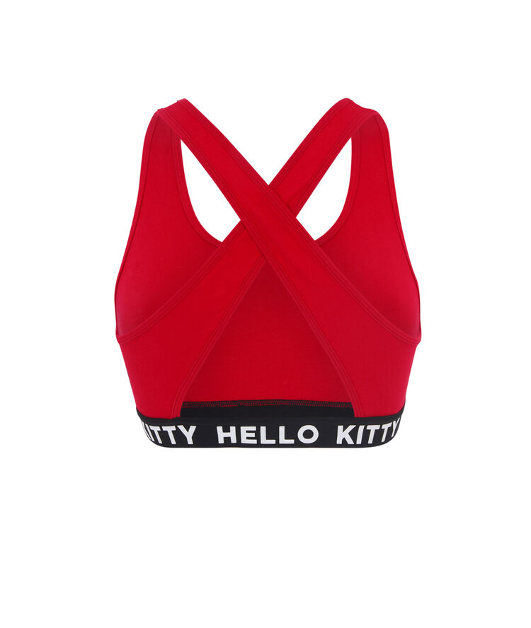 Brassière imprimé hello kitty hellokittiz rouge.