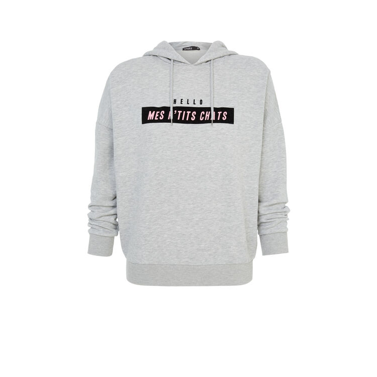 Sweat gris hellochatiz Sweat gris hellochatiz;