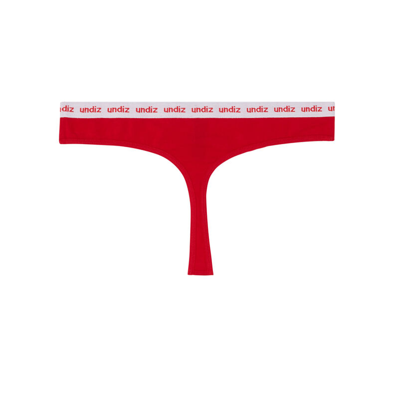 string en coton détail élastique - rouge string en coton détail élastique - rouge;