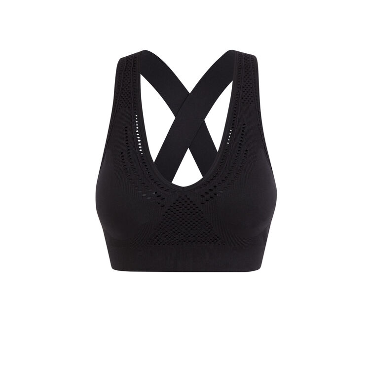 Brassière sport sans coutures activiz noir.