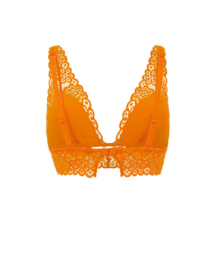 Soutien-gorge triangle sans armatures - orange orange.