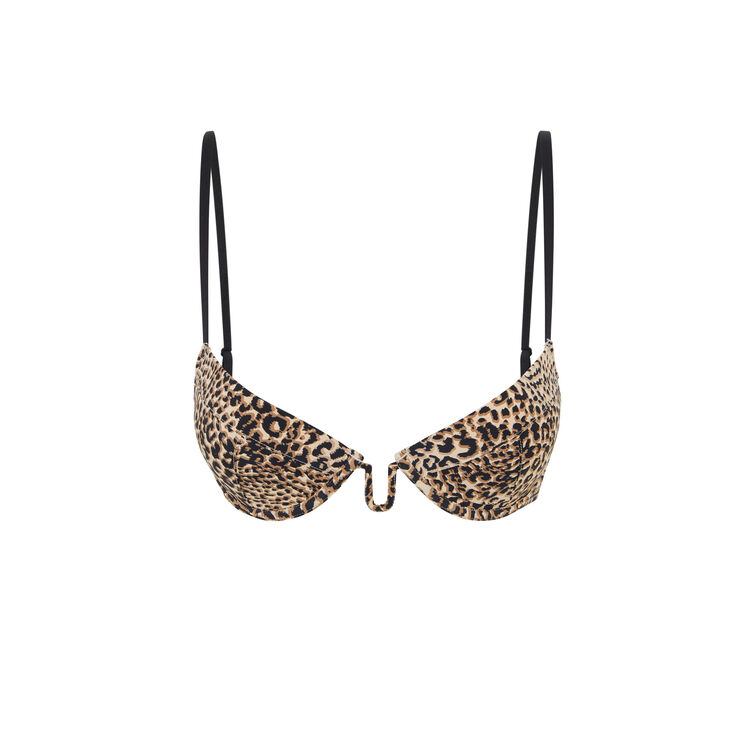 Soutien-gorge push en micro print léopard wildcatiz chair.