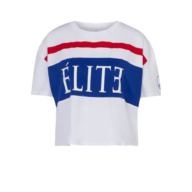 tee-shirt Elite à rayures - blanc tee-shirt Elite à rayures - blanc;