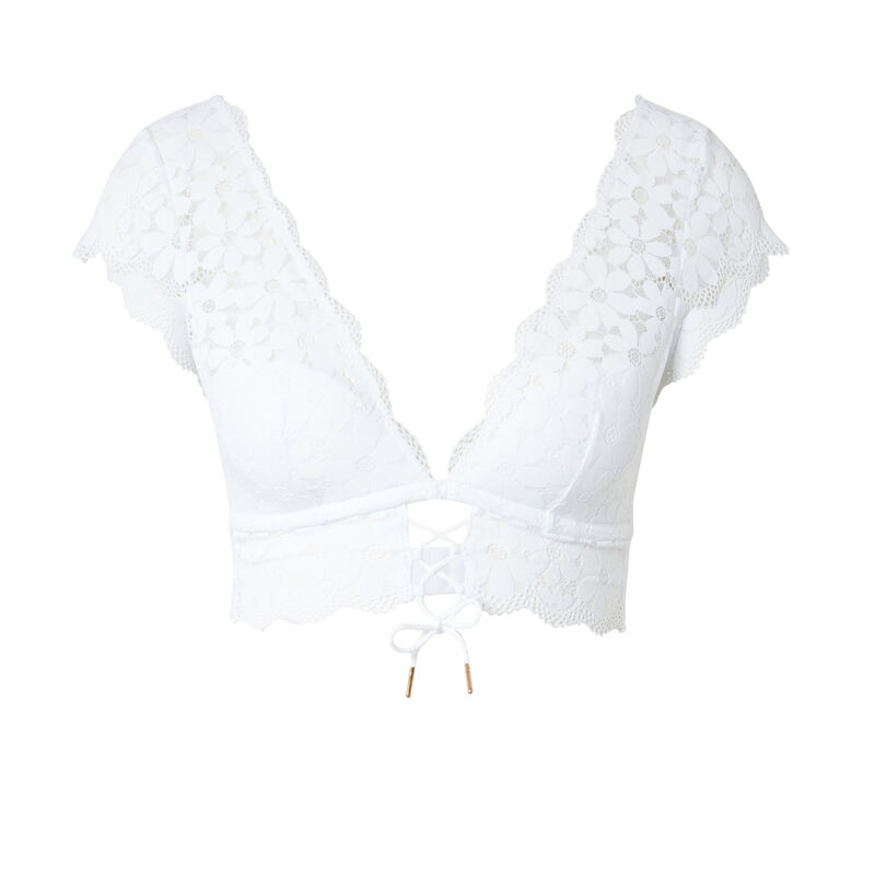 brassière à épaules dentelle - blanc brassière à épaules dentelle - blanc;