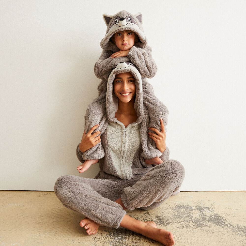 Combinaison polaire meeko kid - gris gris.