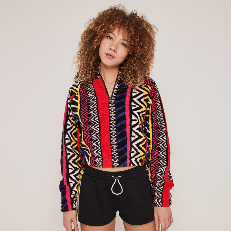 Sweat polaire à imprimé mixethniz Sweat polaire à imprimé mixethniz;