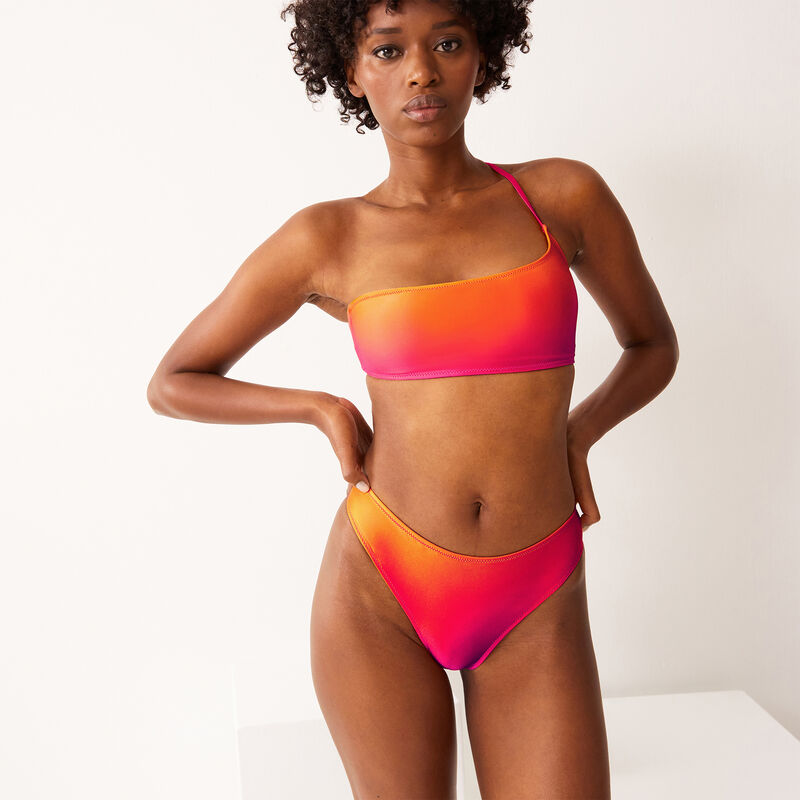 bas de maillot de bain culotte dégradé sunset - rose;