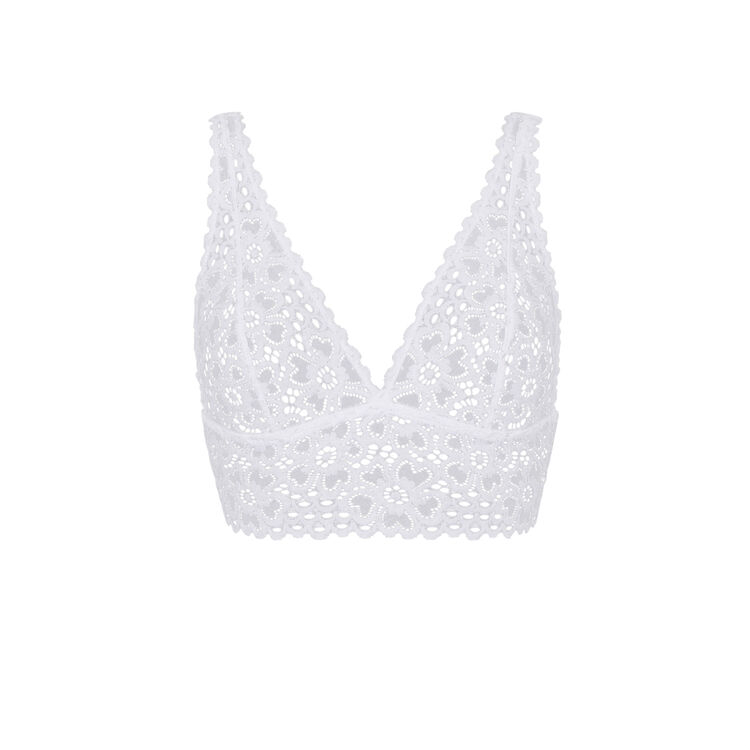 Brassière en dentelle blanche evoliz Brassière en dentelle blanche evoliz;