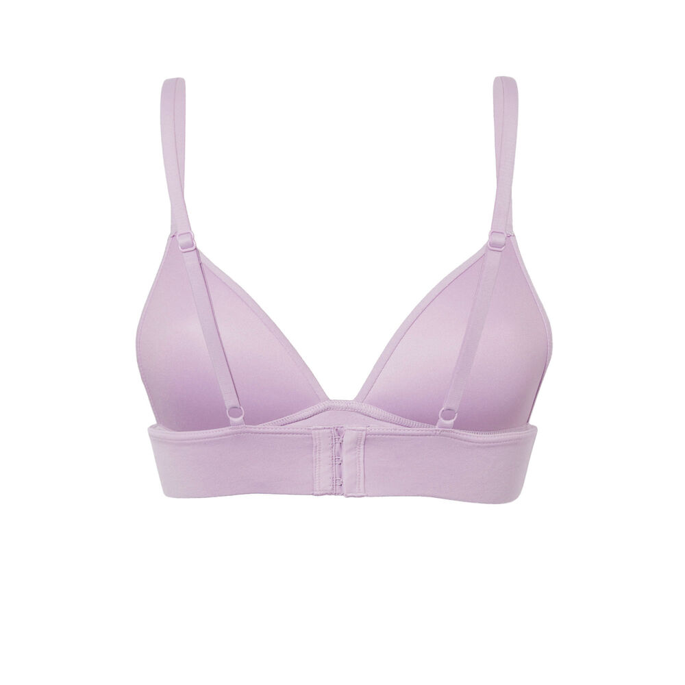 Soutien-gorge triangle ampli bustier - lilas violet.