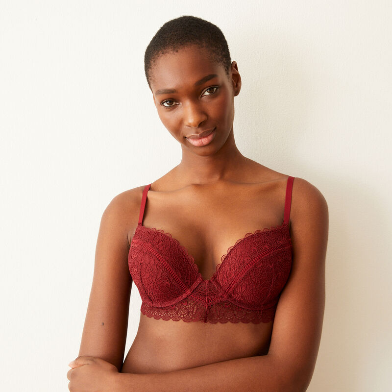 soutien-gorge ultra push-up en dentelle - rouge soutien-gorge ultra push-up en dentelle - rouge;